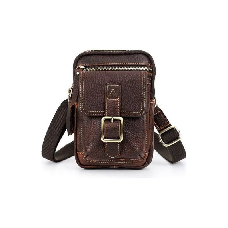 Férfi Válltáskák Luxus Bőr Zárótáska Crossbody