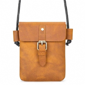 Férfi Válltáskák Luxus Crazy Horse Leather Crossbody Táska