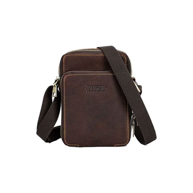 Férfi Válltáskák Luxus Crossbody Hírvivő Táska Crazy Horse Kollekció