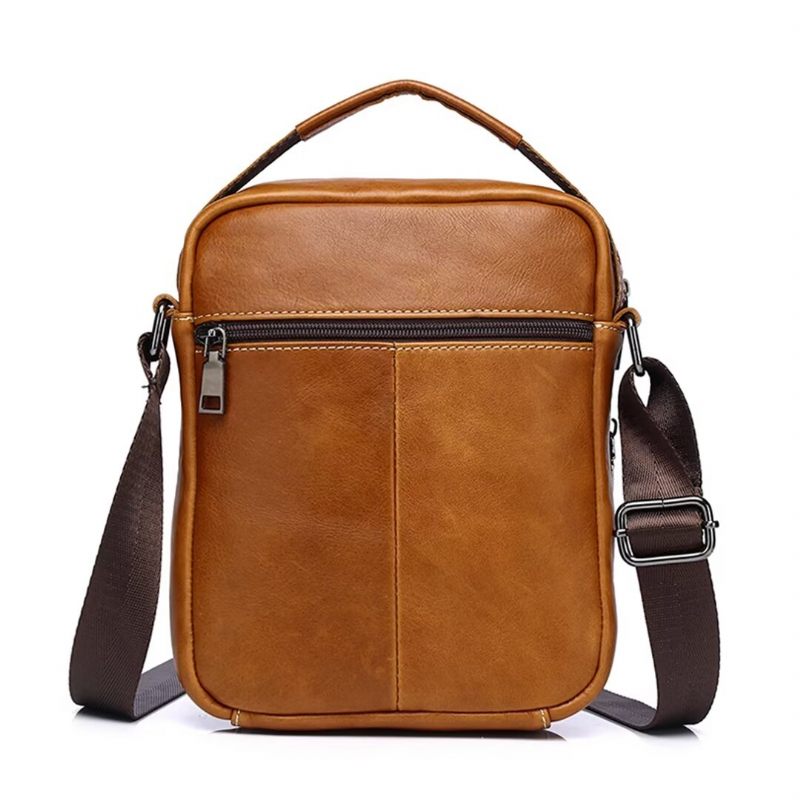 Férfi Válltáskák Majestic Journey Leather Holdall - Fekete